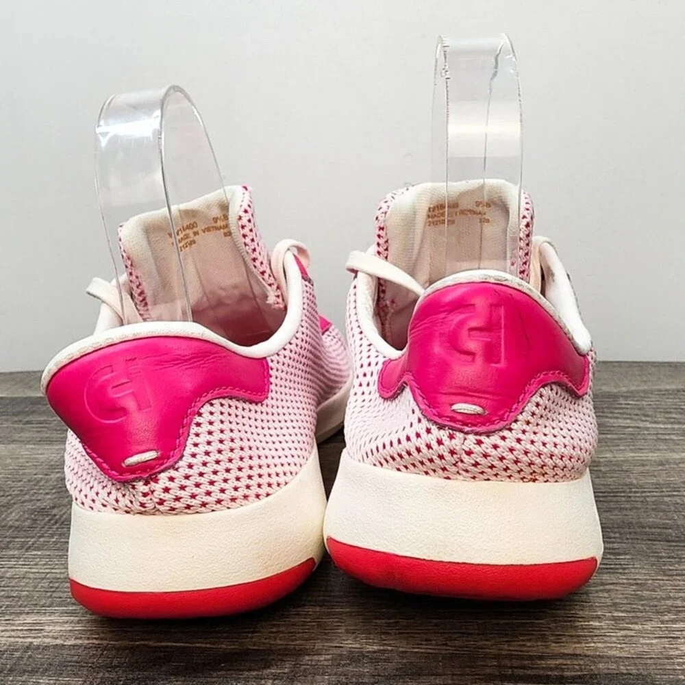 Cole Haan Zerogrand‎ Women's Pink White Star Mesh Sneakers Athletic Shoes 9.5 - Picture 6 of 7